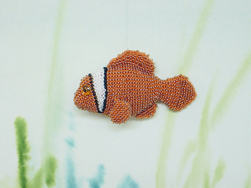 Beaded Clown Fish (Beaded Aquarium Series) photo 1