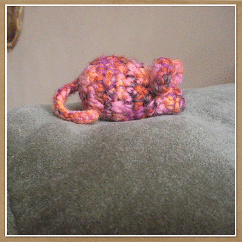 Ravelry Ahimsa catnip mouse toy pattern by Jenna Greer