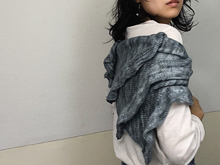 使用糸：
Enjoy!Knitting hygge
Basic sock (Meriono75%, Nylon25%)
Color: Fog Linen