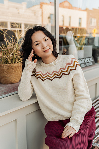 Zig Zag Along Pullover