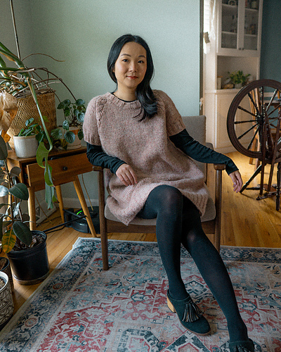 Completed a bucket list goal Knit a sweater dress : r/knitting