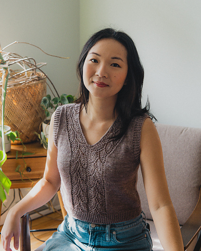 【IRENE】24SS Eyelet High Gauge V Knit Home Sweater V Neck Knitting Pattern — Caidree