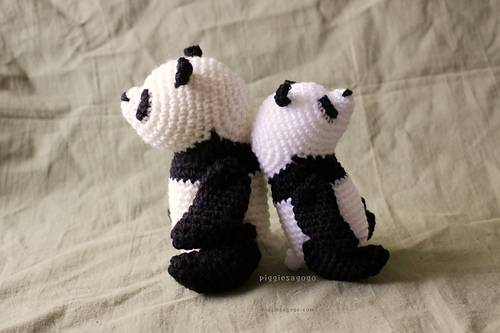Ravelry: テディベア型パンダ / Teddy Panda bear pattern by