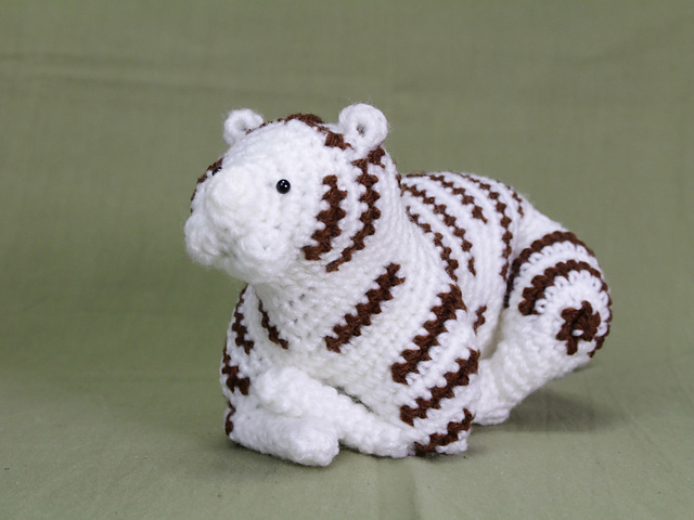 Ravelry: White tiger amigurumi / ホワイトタイガーのあみぐるみ