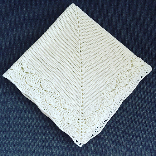 Ravelry Lacy Edged Baby Blanket pattern by Adrienne Brigham