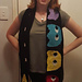 Retro Pacman Gaming Scarf pattern