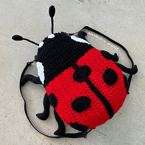 Ladybird Backpack/Pillow - Alexandria Masse