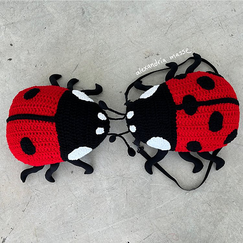 Ladybird Backpack/Pillow - Alexandria Masse