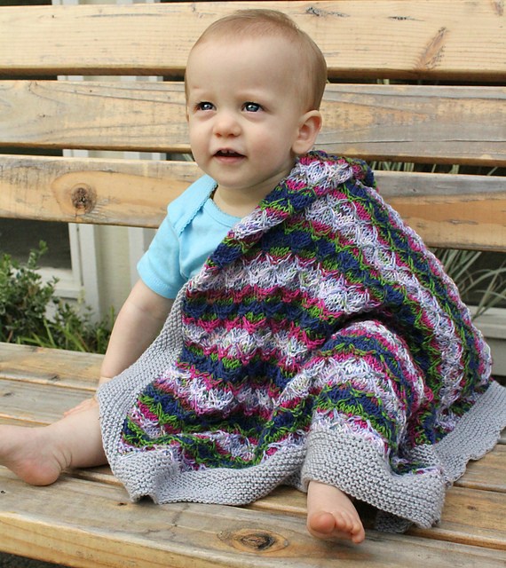 Ravelry Linus Baby Blanket pattern by A Little Knitty Designs