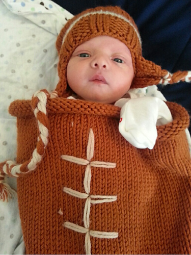 Football Baby Sack and Hat photo 1
