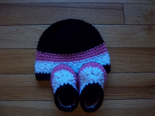 Newborn Baby Shoes and Hat photo 7