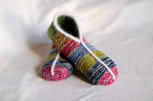 Simple Garter Stitch Slippers photo 3