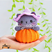 Halloween Pumpkin Cat pattern