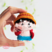 Monkey D Luffy Keychain pattern