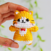 Yellow Cat Keychain pattern
