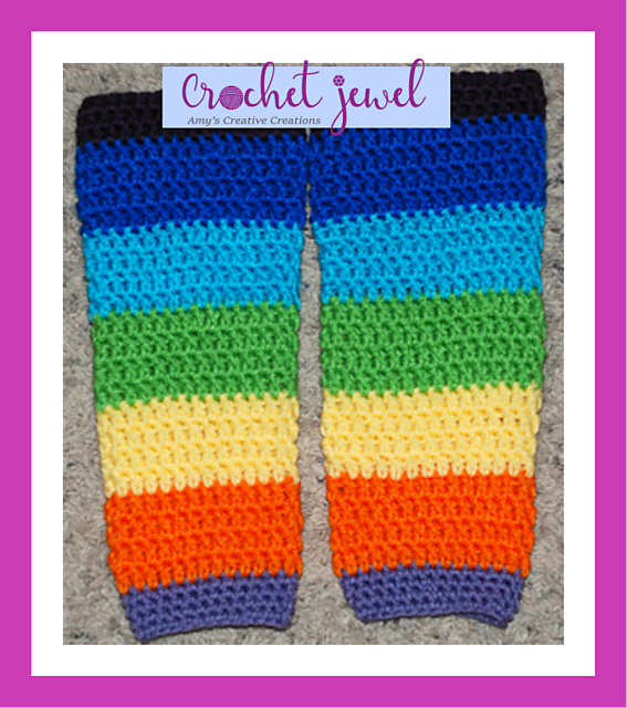 Rainbow Leg warmers