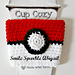 Pokemon Pokeball Crochet Cup Cozy pattern 