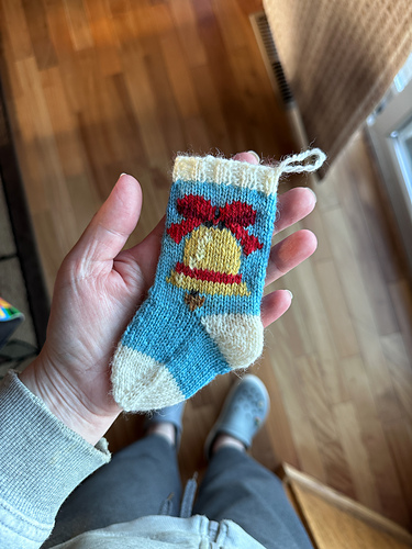 October Holiday Bell Stocking