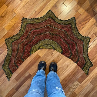 Three Color Small Shawl 