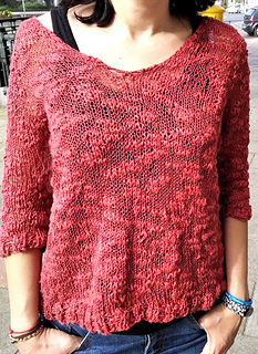 Ravelry: Cierzo summer jumper pattern by Ana Melm