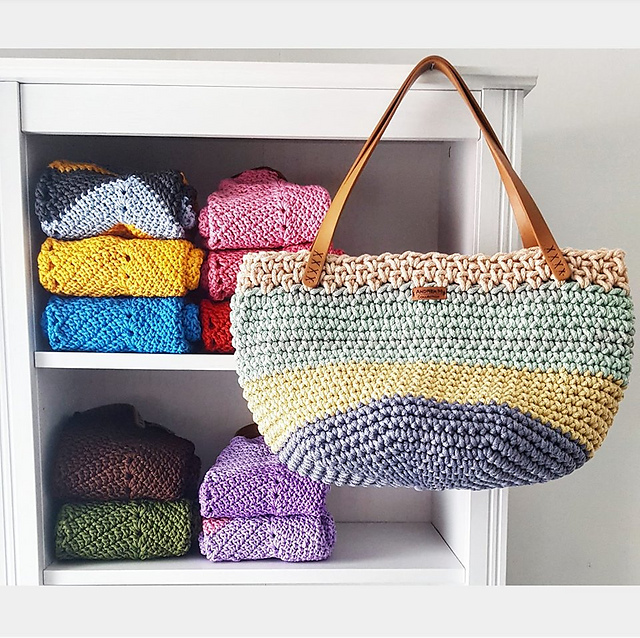 crochet beach bag tutorial