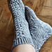 Melita Cabled Socks pattern 