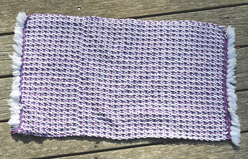 My first time using pickup stick patterns : r/weaving