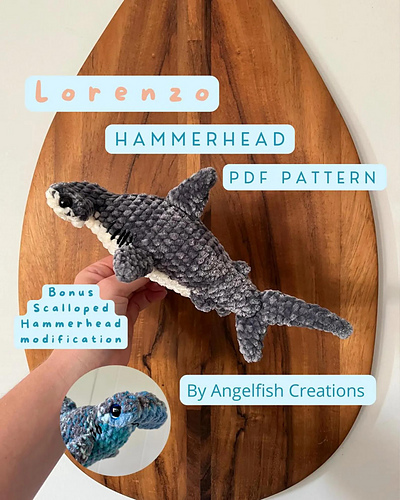 Ravelry: Lorenzo the Hammerhead pattern by Angel Seery