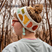 Rainbow Intarsia Headband pattern 