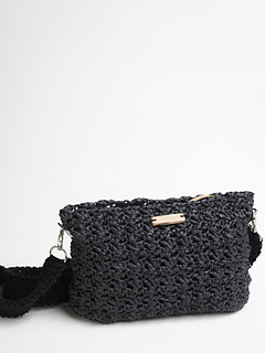 Raffia cross body bag