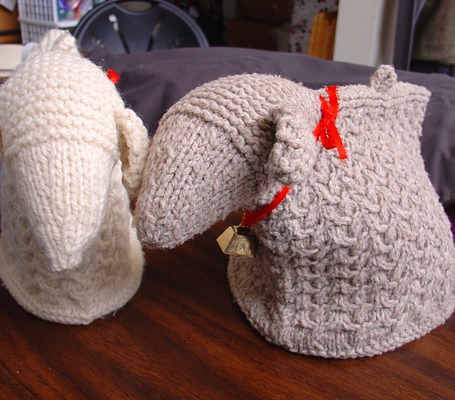 Ravelry Sheila the Sheep Tea Cozy pattern by Hazel Carter
