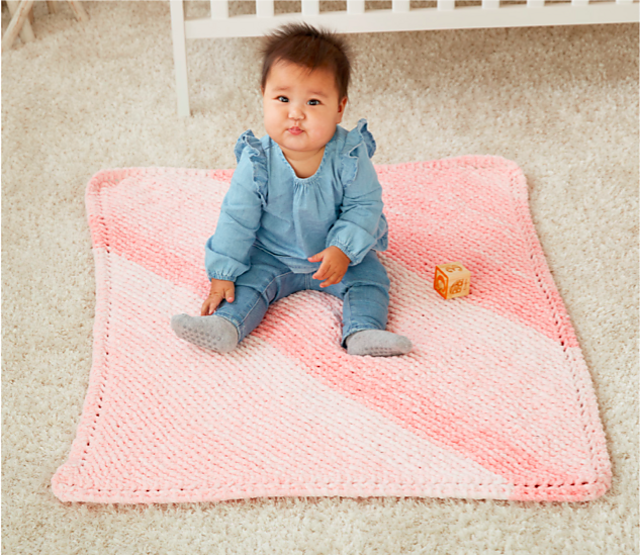 Ravelry: Corner to Corner Garter Knit Blanket pattern by Yarnspirations