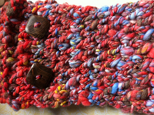 Super Quick Bulky Handspun Cowl/Scarf photo 1