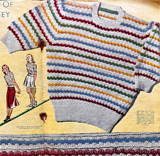 The pattern was featured in the April 1948 issue of My Home magazine in a full-colour double-page article.