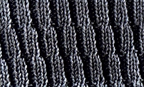 Stitch pattern detail.