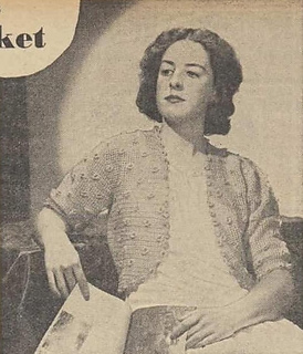 THIS BED-JACKET would brighten the convalescence of a friend in hospital.