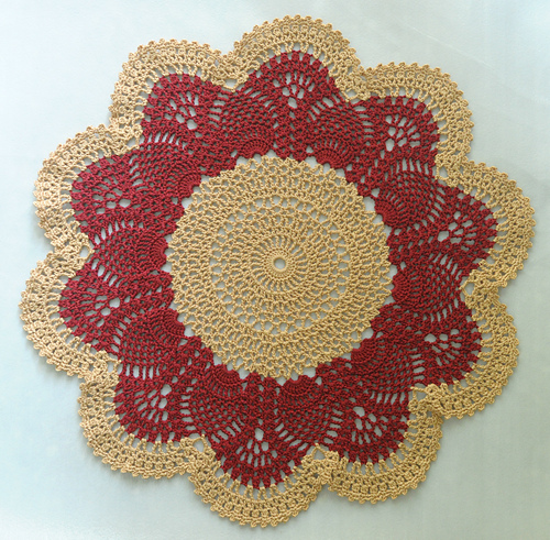 Pink Pineapple Doily - anumith