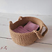 Basket with bedding for a doll pattern