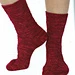 Raspberry Bow Tie Sock pattern 