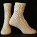 Cabled Up Socks pattern 