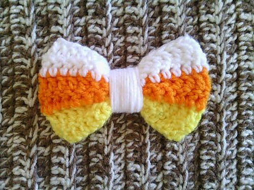 Large Striped Hair Bow photo 4