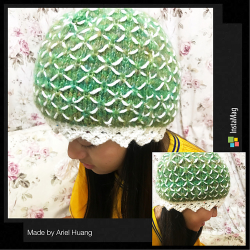 Ravelry Dragon Scales Hat pattern by Cherie Marie Leck