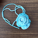 Blue Rose Trio: Ruffle Rose pattern 