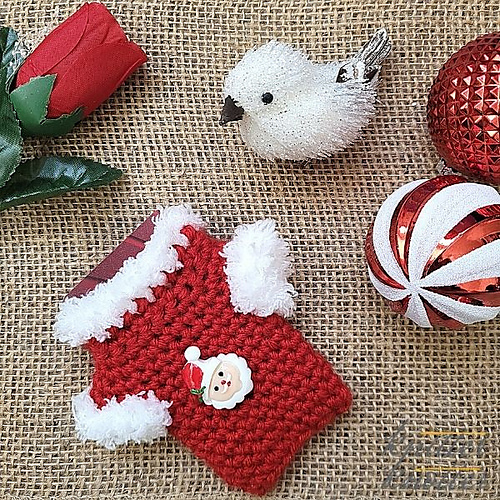 Christmas Gift Card Holder Sweater Ornament photo 4
