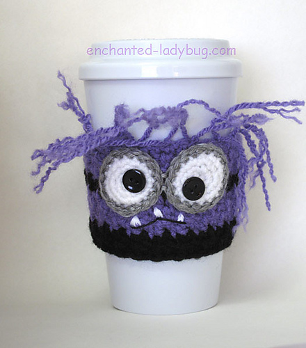 Evil Purple Minion Cup Cozy photo 1