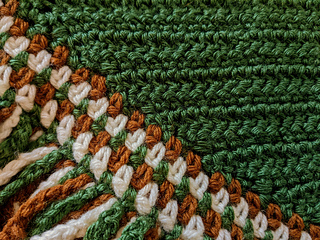 Close-up of the texture of the main body and trim