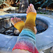 Double Moss Yoga Socks pattern 