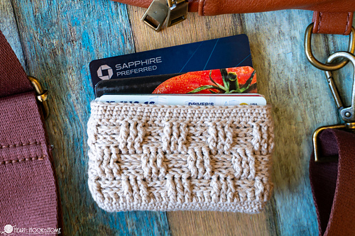 Basketweave Card Wallet photo 2