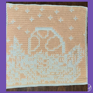 Mosaic crochet sample by Marie Sparks