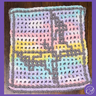 Interlocking crochet sample by Erin Carlson